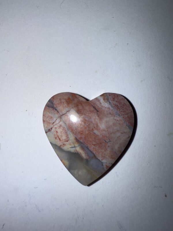 Pink Agate Heart (1072)