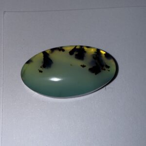 Montana Agate backed with Dichroic Glass (133)