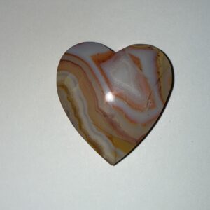 Java Lace Agate Heart (945)