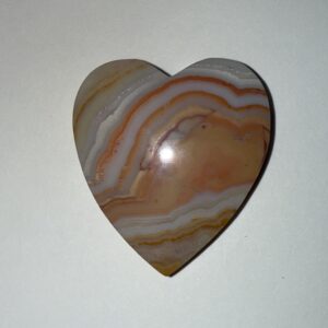 Java Lace Agate Heart (947)