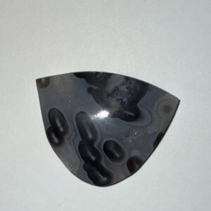 New Mexico Black Tube Agate Cab (202)