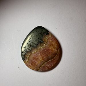 Rhodochrosite Pyrite Cab (219)