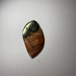 Rhodochrosite w/Pyrite Cab (218)