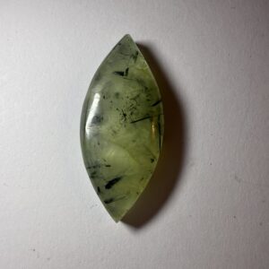 Rutilated Prehnite & Epidote Cab (201)