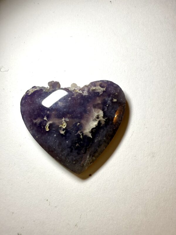 Grape Agate Heart (867)